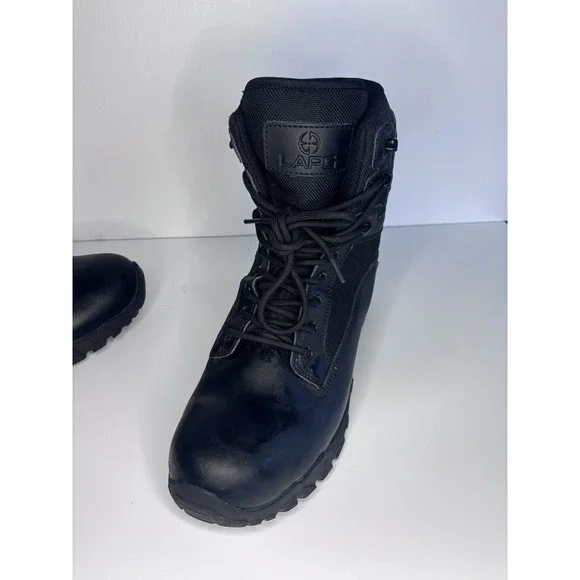 LAPG Classic Duty Men's Tactical Core 11.5w Side Zipper Uniform Black Boot‎ - Picture 3 of 6
